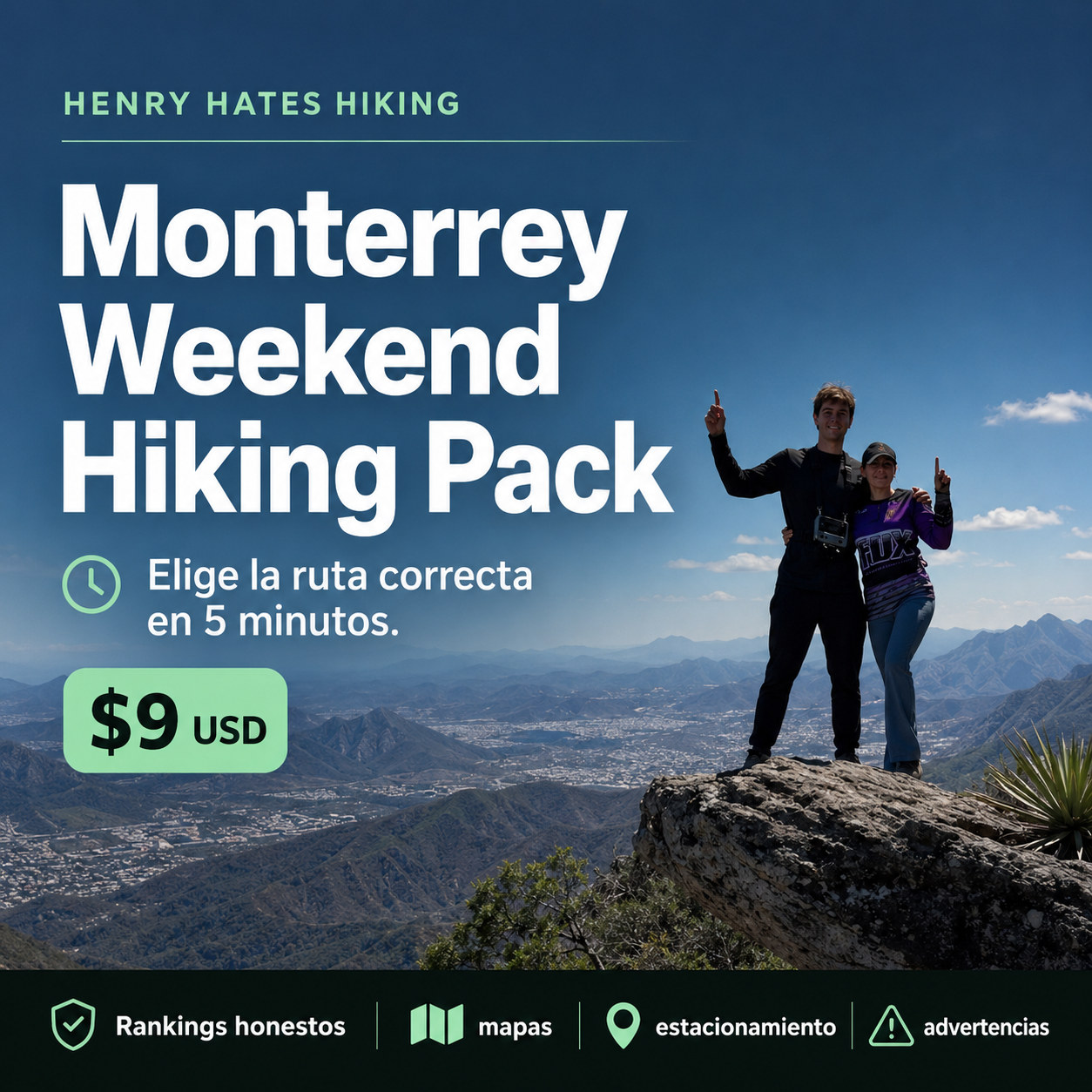 Monterrey Weekend Hiking Pack